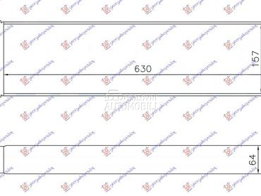 HLADNJAK INTERKULERA 1.9 -... za Renault Scenic od 2003. do 2009. god.