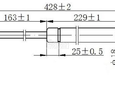 AMORTIZER GEPEK STAKLA (428L-1 za Renault Scenic od 2003. do 2009. god.