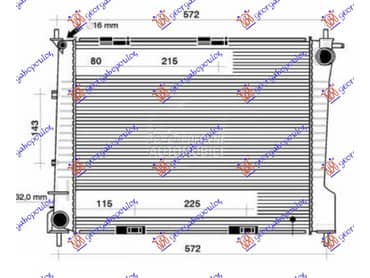 HLADNJAK MOTORA 2.0 BENZIN... za Renault Clio od 2009. do 2013. god.