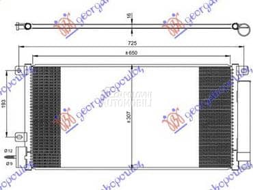 HLADNJAK KLIME 1.4i 16V... za Opel Mokka za 2016. god.