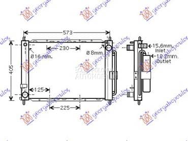 HLADNJAK MOTORA I KLIME... za Renault Modus od 2005. do 2008. god.
