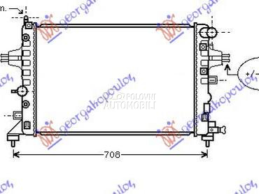 HLADNJAK MOTORA 1.2/1.4/1.8 BE za Opel Astra H od 2004. do 2010. god.