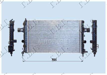 HLADNJAK MOTORA 1.6CC 16V (60x