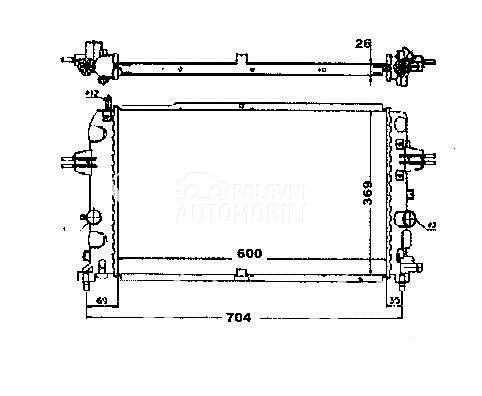 HLADNJAK MOTORA 1.6i 16V TURBO
