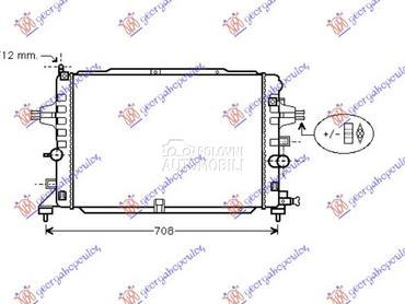 HLADNJAK MOTORA 1.6i 16V TURBO za Opel Astra H od 2004. do 2010. god.
