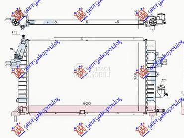 HLADNJAK MOTORA 1.3/1.7/1.9 CD za Opel Astra H od 2004. do 2010. god.