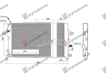 HLADNJAK MOTORA 1.3/1.7/1.9 DI za Opel Zafira od 2005. do 2012. god.