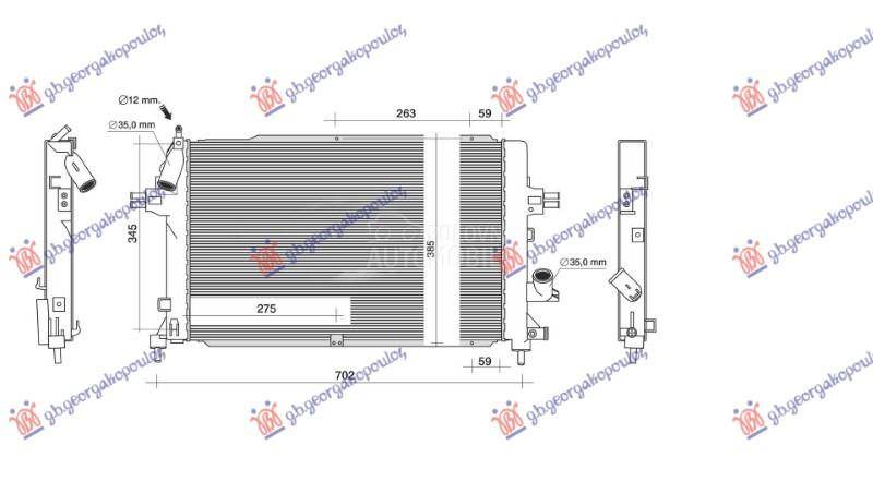 HLADNJAK MOTORA 1.3/1.7/1.9 DI