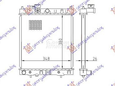 HLADNJAK MOTORA 1.0/1.3 16V za Nissan Micra od 1998. do 2000. god.