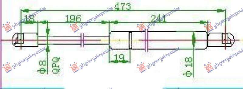 AMORTIZER GEPEK VRATA KARAVAN