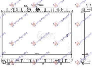 HLADNJAK MOTORA 2.0 T.D... za Nissan X-Trail od 2001. do 2014. god.