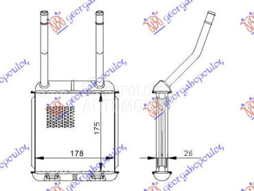 GREJAC KABINE (175x178) za Opel Astra F od 1991. do 1994. god.