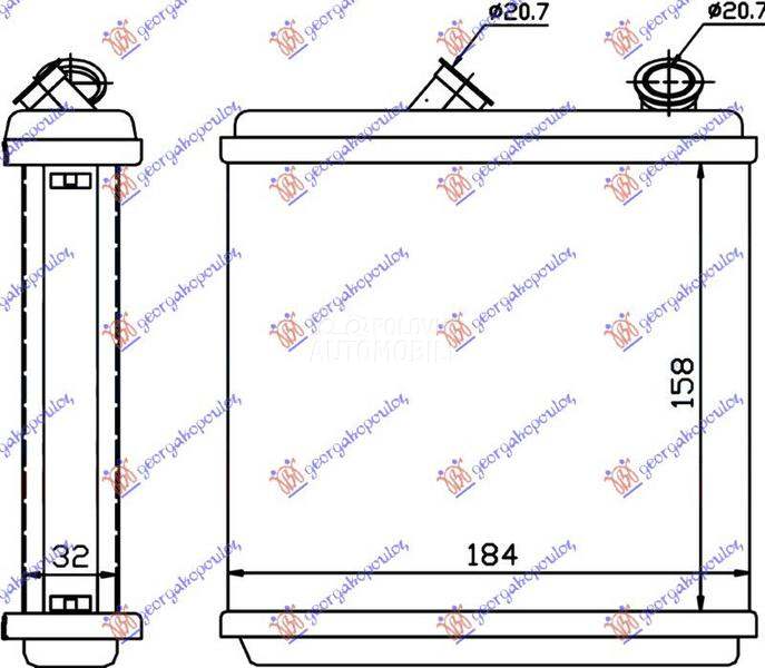 GREJAC KABINE (160x185x32)