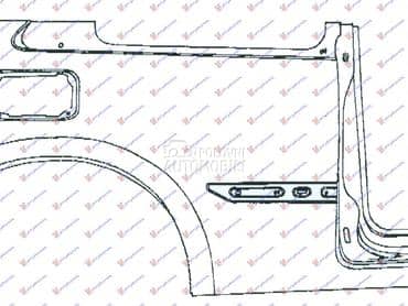 ZADNJI BLATOBRAN 3 VRATA Desno za Renault Megane od 2002. do 2005. god.