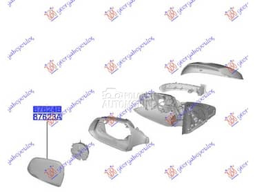 STAKLO RETROVIZORA Levo za Hyundai i10 za 2023. god.