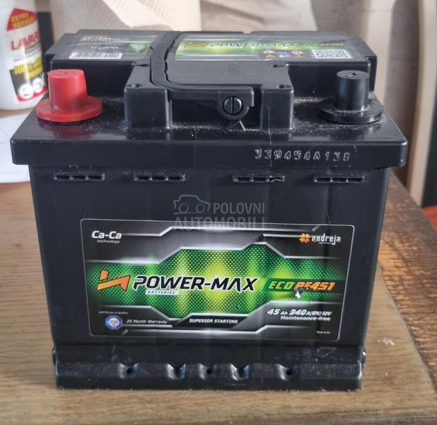 AKUMULATOR POWER MAX 45ah 380A