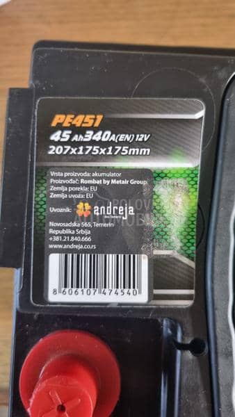 AKUMULATOR POWER MAX 45ah 380A