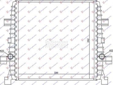HLADNJAK MOTORA DODATNI... za Audi Q7 od 2006. do 2009. god.