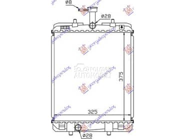 HLADNJAK MOTORA 1.0cc (/-) za Citroen C1 od 2012. do 2014. god.