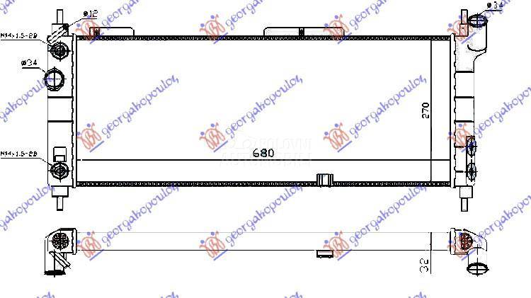 HLADNJAK MOTORA 1.4/1.6 (AUTO)