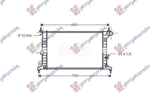 HLADNJAK MOTORA 1.6/1.8/2.0 16