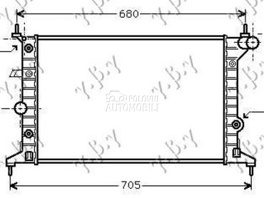 HLADNJAK MOTORA 1.6/1.8/2.0 16 za Opel Vectra B od 1999. do 2002. god.