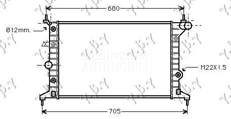 HLADNJAK MOTORA 1.6/1.8/2.0 16