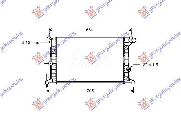 HLADNJAK MOTORA 1.6/1.8/2.0 16