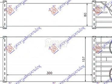 HLADNJAK INTERKULERA 1.6 HDi za Citroen C2 od 2008. do 2010. god.