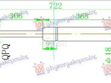 AMORTIZER HAUBE 310 njutna za Audi A4 od 1994. do 2000. god.