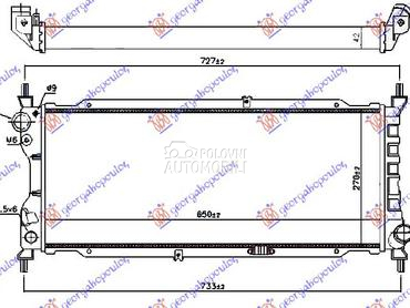 HLADNJAK MOTORA 1.7 DIZEL (65x za Opel Combo od 1993. do 2000. god.