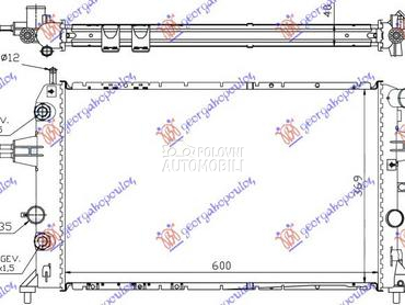 HLADNJAK MOTORA 2.0/2.2 TD DIZ za Opel Zafira od 1999. do 2005. god.