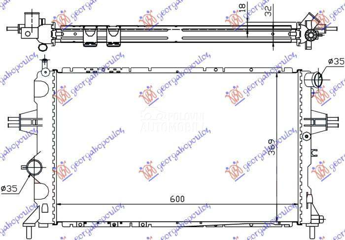HLADNJAK MOTORA 2.0/2.2 BENZIN