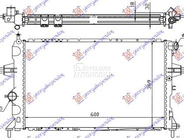 HLADNJAK MOTORA 2.0/2.2 BENZIN za Opel Astra G od 1998. do 2004. god.