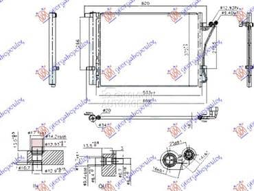 HLADNJAK KLIME za Hyundai i20 od 2008. do 2012. god.