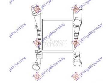 HLADNJAK INTERKULERA... za Porsche Cayenne od 2015. do 2018. god.