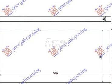 HLADNJAK INTERKULERA... za Citroen Jumpy od 2004. do 2007. god.