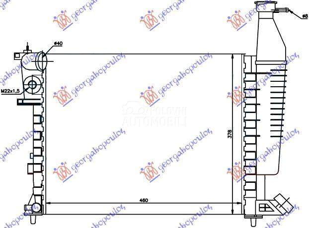 HLADNJAK MOTORA 1.1cc (46x37.8