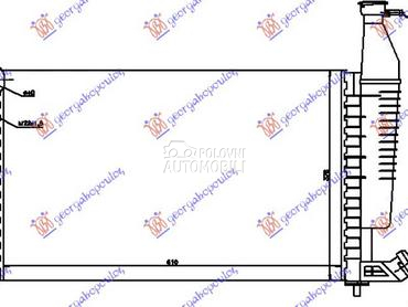HLADNJAK MOTORA 1.1/1.4/1.6/1. za Citroen Berlingo od 1996. do 2002. god.