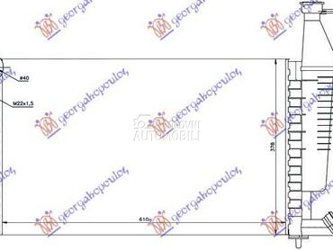 HLADNJAK MOTORA 1.4/1.6/1.8 (6 za Citroen Berlingo od 1996. do 2002. god.