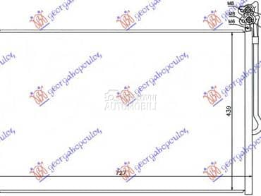 HLADNJAK KLIME BENZIN/DIZEL za Porsche Cayenne od 2010. do 2015. god.