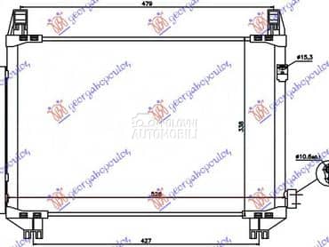 HLADNJAK KLIME D4D DIZEL za Toyota Yaris od 2017. do 2020. god.