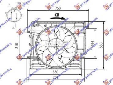 VENTILATOR KOMPLET (2.0... za Volvo XC90 za 2020. god.