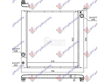 HLADNJAK MOTORA 5.0i 5.0... za Land Rover Range Rover od 2002. do 2012. god.