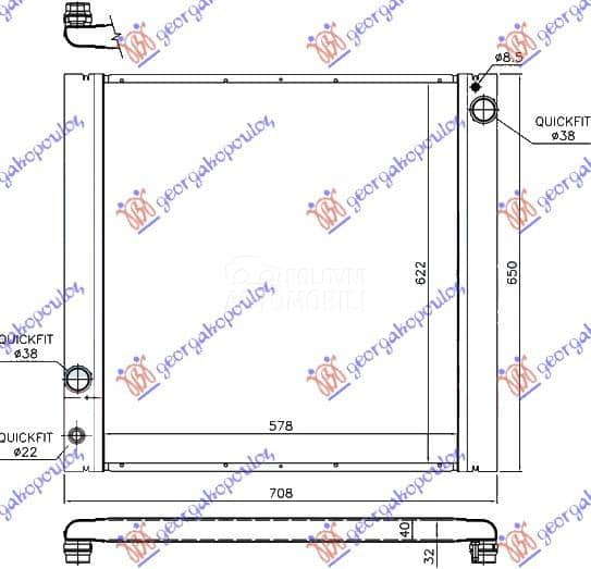 HLADNJAK MOTORA 5.0i 5.0...
