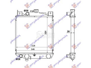 HLADNJAK MOTORA 1.6i 16V... za Suzuki Swift od 1990. do 1992. god.