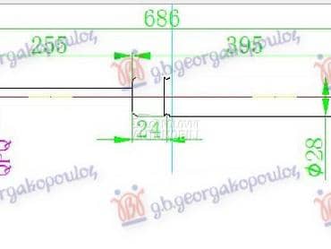 AMORTIZER GEPEK VRATA 910... za Volkswagen Ostalo od 1991. do 1996. god.