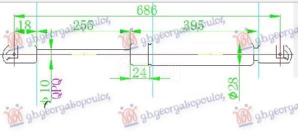 AMORTIZER GEPEK VRATA 910...