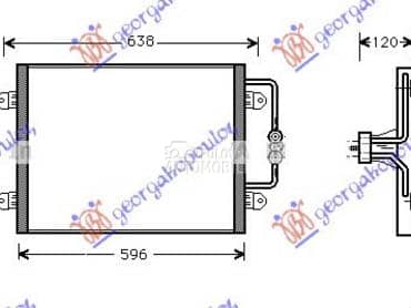 HLADNJAK KLIME BENZIN/DIZEL za Renault Megane od 1999. do 2002. god.
