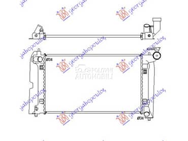 HLADNJAK MOTORA za Toyota Corolla od 2002. do 2006. god.